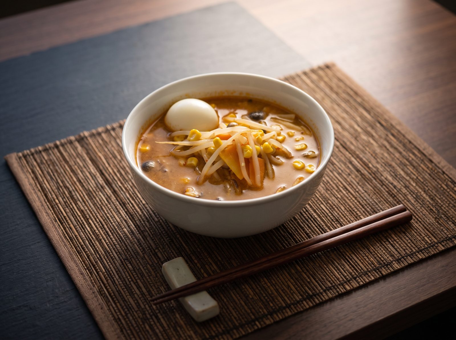 もやしとゆで卵の味噌ラーメンレシピ