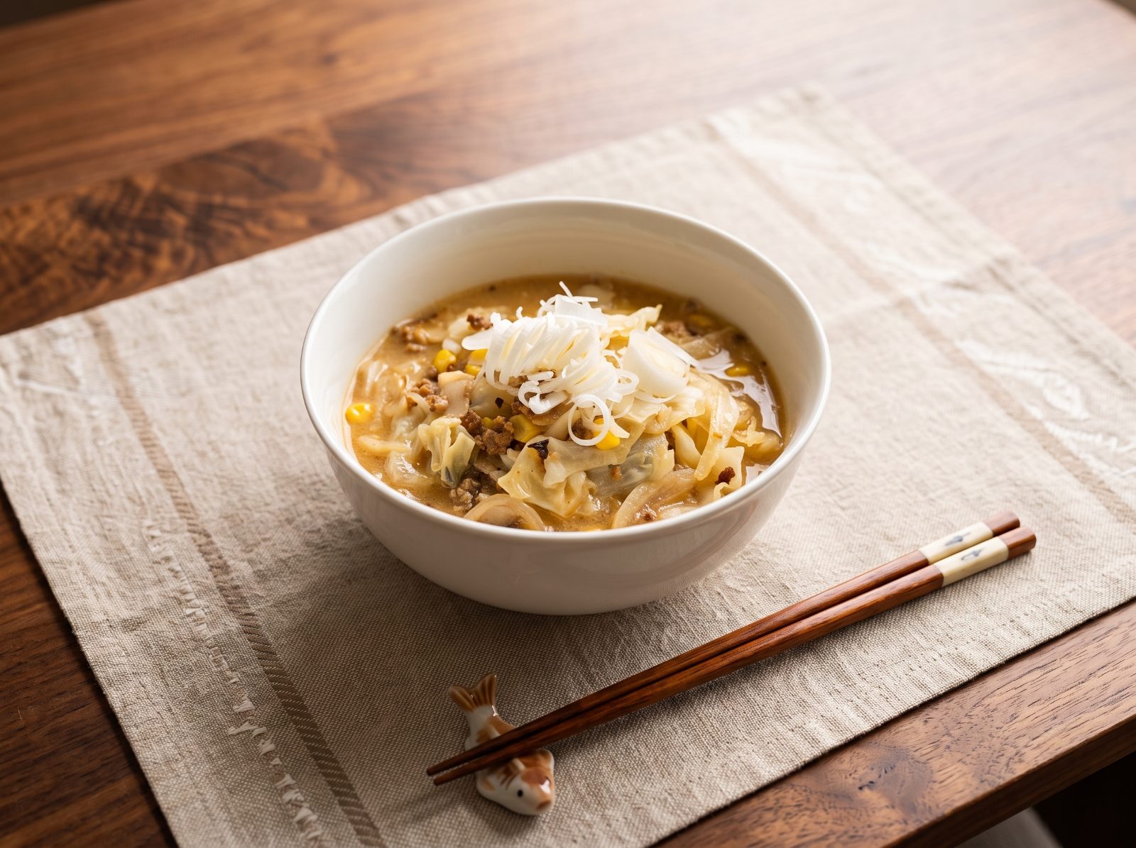 合い挽き肉と野菜の味噌ラーメンレシピ